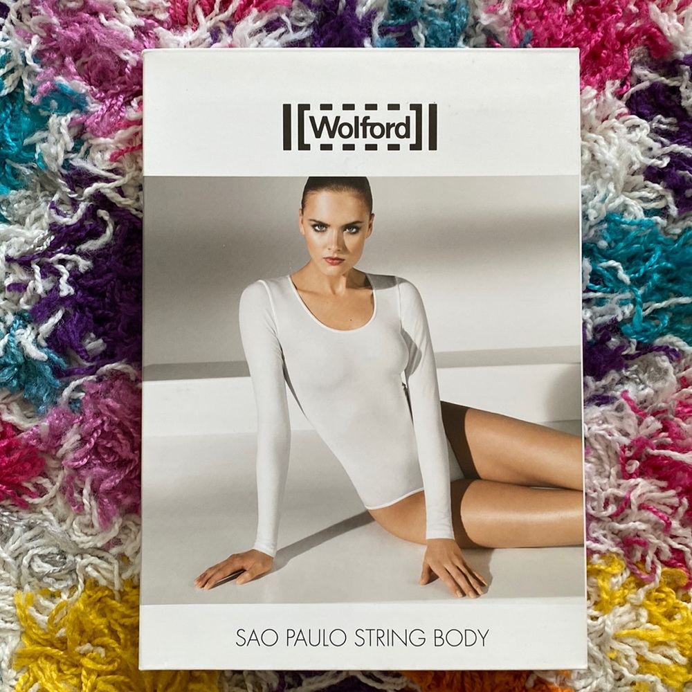 Wolford SAO PAULO STRING BODY in white NEW IN BOX